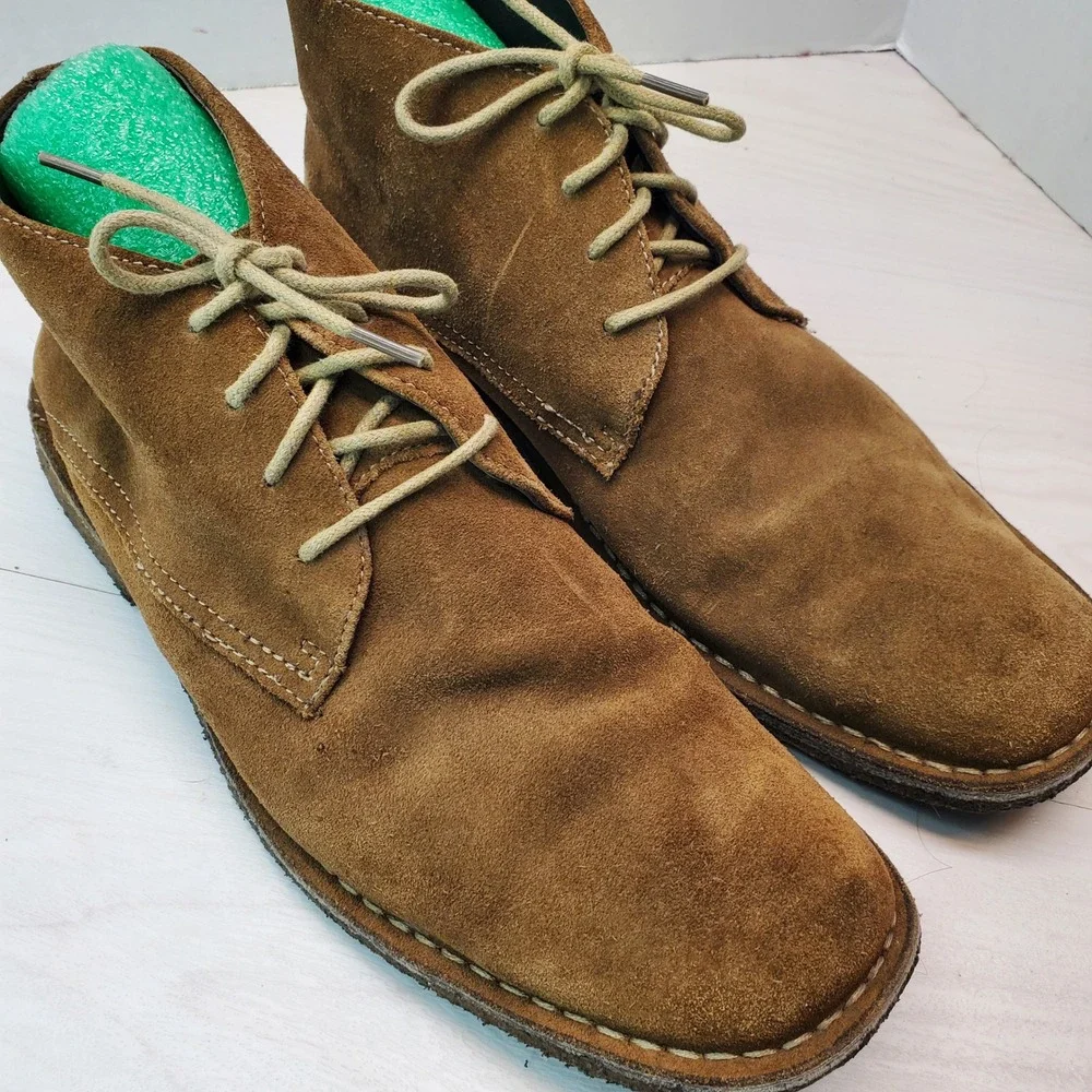 Johnston‎ Murphy Mens 11.5 M Brown Suede Chukka Boots Desert Boots 25-0640